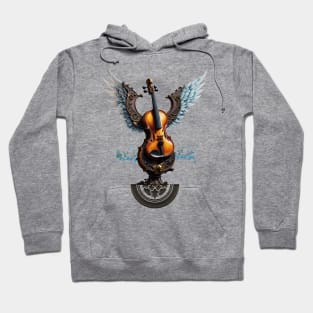 Wonderful elegant violin with wings. Hoodie